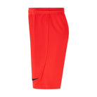side of Nike Dri-fit Park III Short in bright crimson