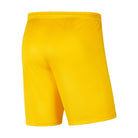 back of Nike Dri-fit Park III Short in tour yellow