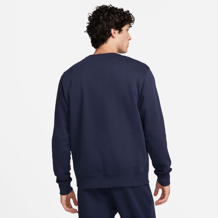 back of Nike Park 20 Crew in Obsidian