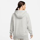 Back of Nike Park 20 Full Zip Hoodie Womens in DK Grey Heather/Black