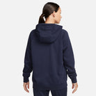 Back of Nike Park 20 Full Zip Hoodie Womens in Obsidian/White