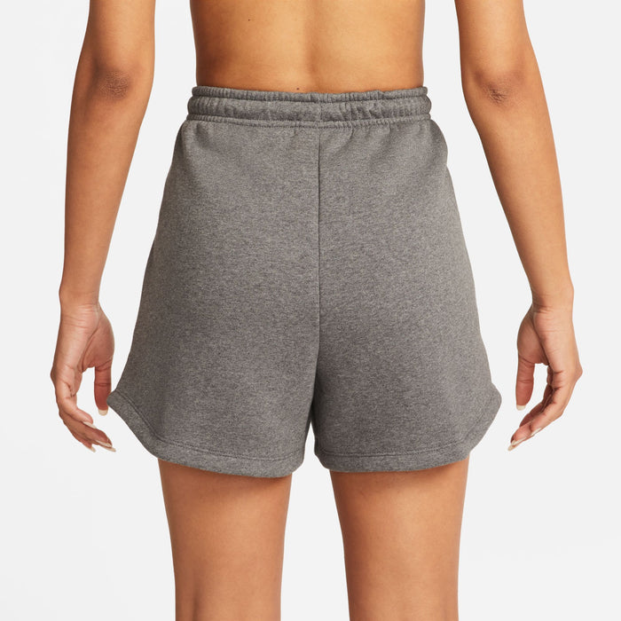 back of Nike Park 20 Short Womens in charcoal heathr
