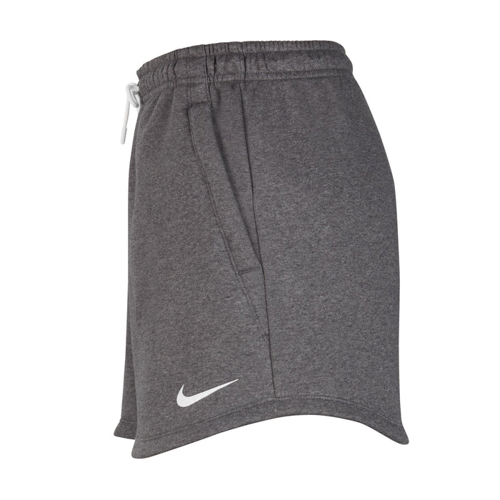 side of Nike Park 20 Short Womens in charcoal heathr