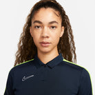Nike Dri FIT Academy 23 Women's Short Sleeve Polo in Obsidian/Volt