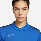 Nike Dri FIT Academy 23 Women's Short Sleeve Polo in Royal Blue/Obsidian