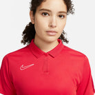 Nike Dri FIT Academy 23 Women's Short Sleeve Polo in University Red/Gym Red