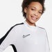 Nike Dri FIT Academy 23 1/4 Zip White and Black Drill Top