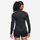 back of Nike Dri FIT Academy 23 Women's Knit Track Jacket in black