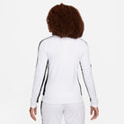 Back of Nike Dri FIT Academy 23 Women's Knit Track Jacket in White/Black