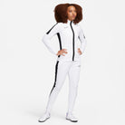 Nike Dri FIT Academy 23 Women's Knit Track Jacket in White/Black with white nike tracksuit bottoms and white nike trainers