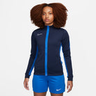 Nike Dri FIT Academy 23 Women's Knit Track Jacket in obsidian/royal blue