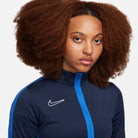 Nike Dri FIT Academy 23 Women's Knit Track Jacket in obsidian/royal blue