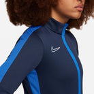 Nike Dri FIT Academy 23 Women's Knit Track Jacket in obsidian/royal blue