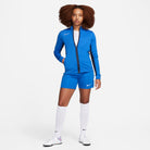 Nike Dri FIT Academy 23 Women's Knit Track Jacket in royal blue with royal blue nike shorts and white nike socks and white nike trainers