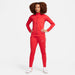 Nike Dri FIT Academy 23 Women's Knit Track Jacket in university red/gym red with red nike tracksuit bottoms and white nike trainers