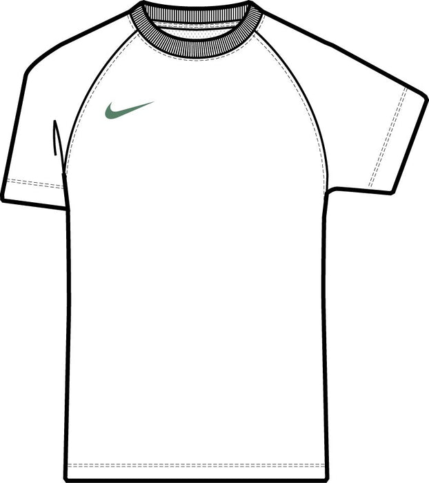 Nike Dri-Fit Park VIII Women's Short Sleeve Shirt in white/pine green