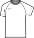 Nike Dri-Fit Park VIII Short Sleeve Shirt in white/royal blue