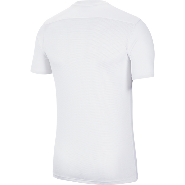back of Nike Dri-FIT Park VII Shirt Short Sleeve in white/black