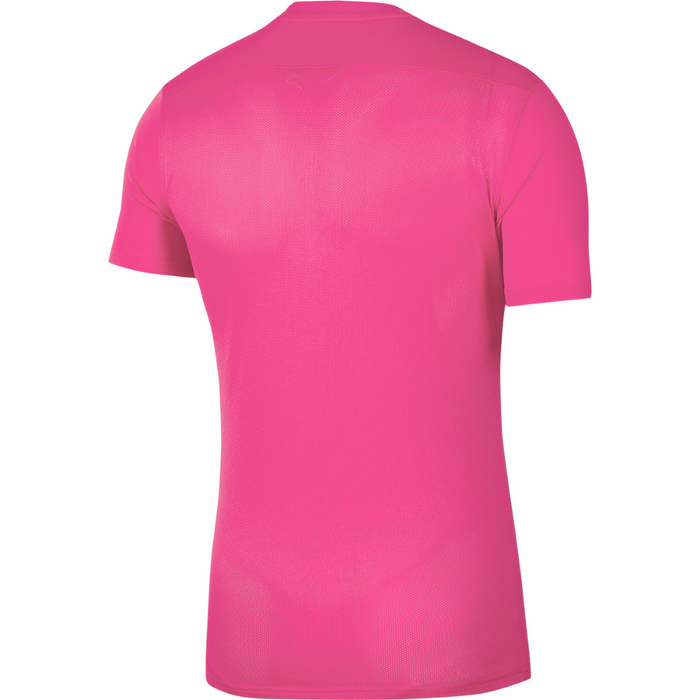 back of Nike Dri-FIT Park VII Shirt Short Sleeve in vivid pink/black