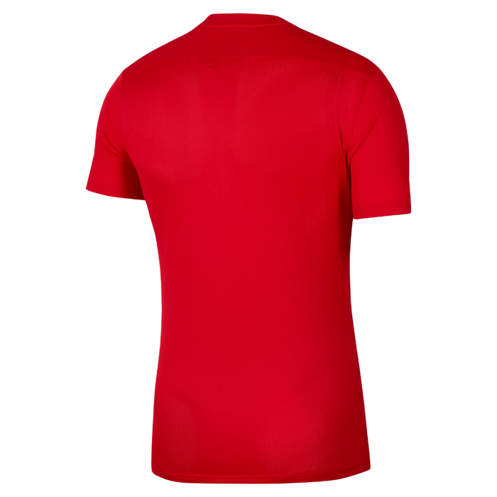 back of Nike Dri-FIT Park VII Shirt Short Sleeve in university red/white