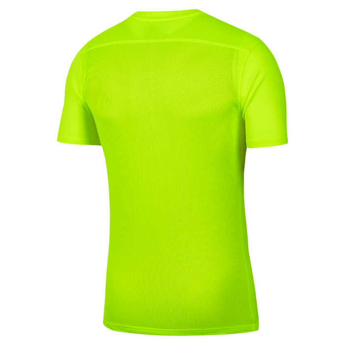 back of Nike Dri-FIT Park VII Shirt Short Sleeve in volt/black