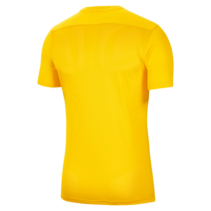 back of Nike Dri-FIT Park VII Shirt Short Sleeve in tour yellow/black