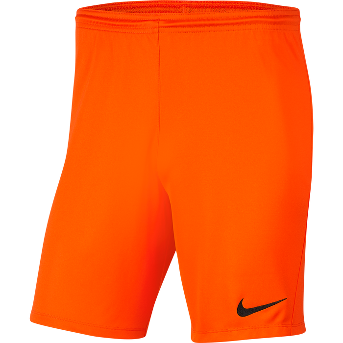 Nike Park III Short Safety Orange/Black