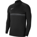 Nike Academy 21 1/4 Zip Drill Top in Black/White/Anthracite/White