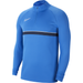 Nike Academy 21 1/4 Zip Drill Top in Royal Blue/White/Obsidian/White