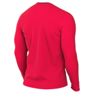 back of Nike Dri-Fit Referee II Jersey Long Sleeve in bright crimson