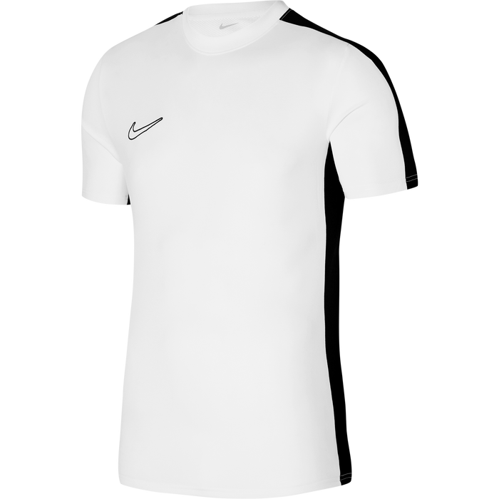 Nike Dri FIT Short Sleeve Shirt in White/Black/Black