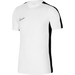 Nike Dri FIT Short Sleeve Shirt in White/Black/Black