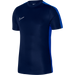 Nike Dri FIT Short Sleeve Shirt in Obsidian/Royal Blue/White