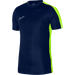 Nike Dri FIT Short Sleeve Shirt in Obsidian/Volt/White