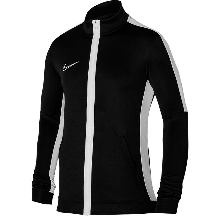 Nike Dri FIT Knit Track Jacket in Black/White/White