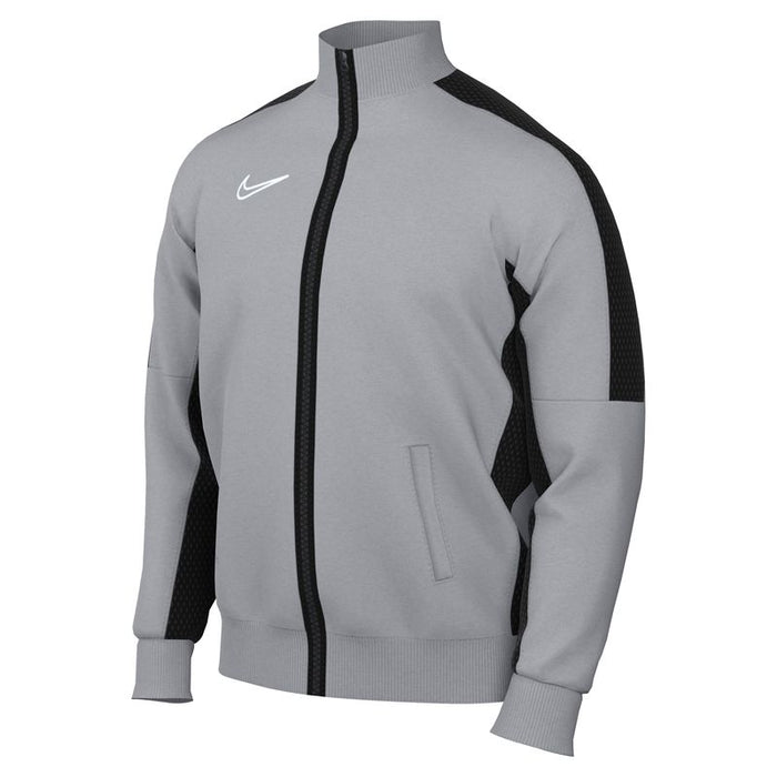 Nike Dri FIT Knit Track Jacket in Wolf Grey/Black/White