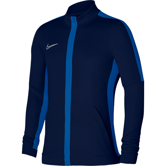 Nike Dri FIT Knit Track Jacket in Obsidian/Royal Blue/White