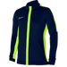 Nike Dri FIT Knit Track Jacket in Obsidian/Volt/White