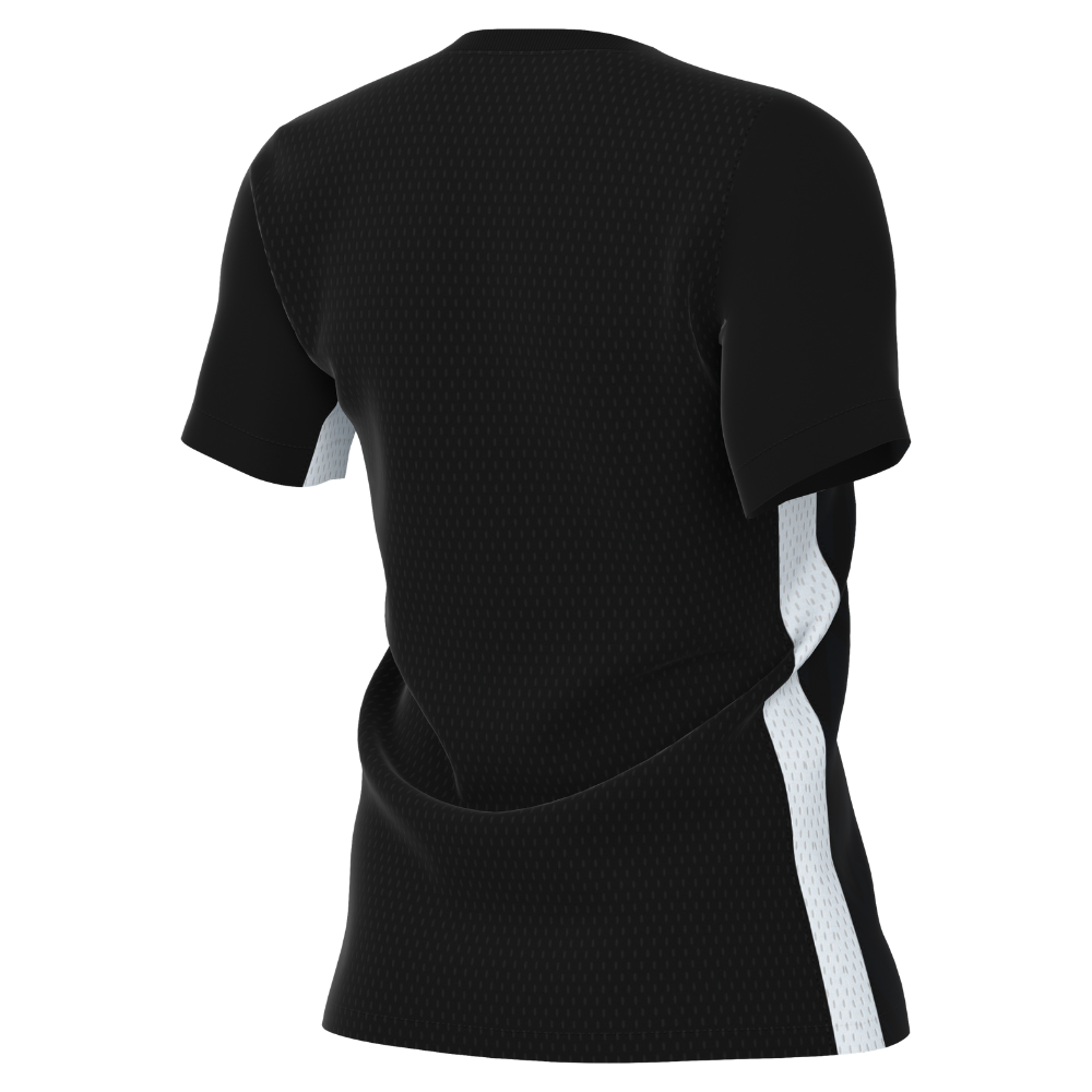back of Nike Dri-Fit Challenge V Shirt Short Sleeve Women's in black