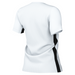 back of Nike Dri-Fit Challenge V Shirt Short Sleeve Women's in white