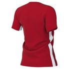 back of Nike Dri-Fit Challenge V Shirt Short Sleeve Women's in university red
