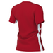 back of Nike Dri-Fit Challenge V Shirt Short Sleeve Women's in university red