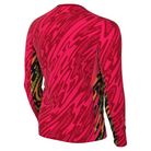 back of Nike Dri-FIT Gardien V Goalkeeper Long Sleeve Shirt in bright crimson