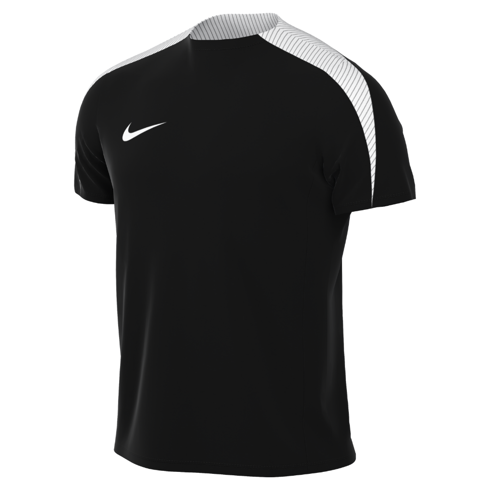 Nike Dri-FIT Strike 24 Short Sleeve Shirt in black and white