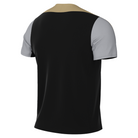 back of Nike Dri-FIT Strike 24 Short Sleeve Shirt in black and grey