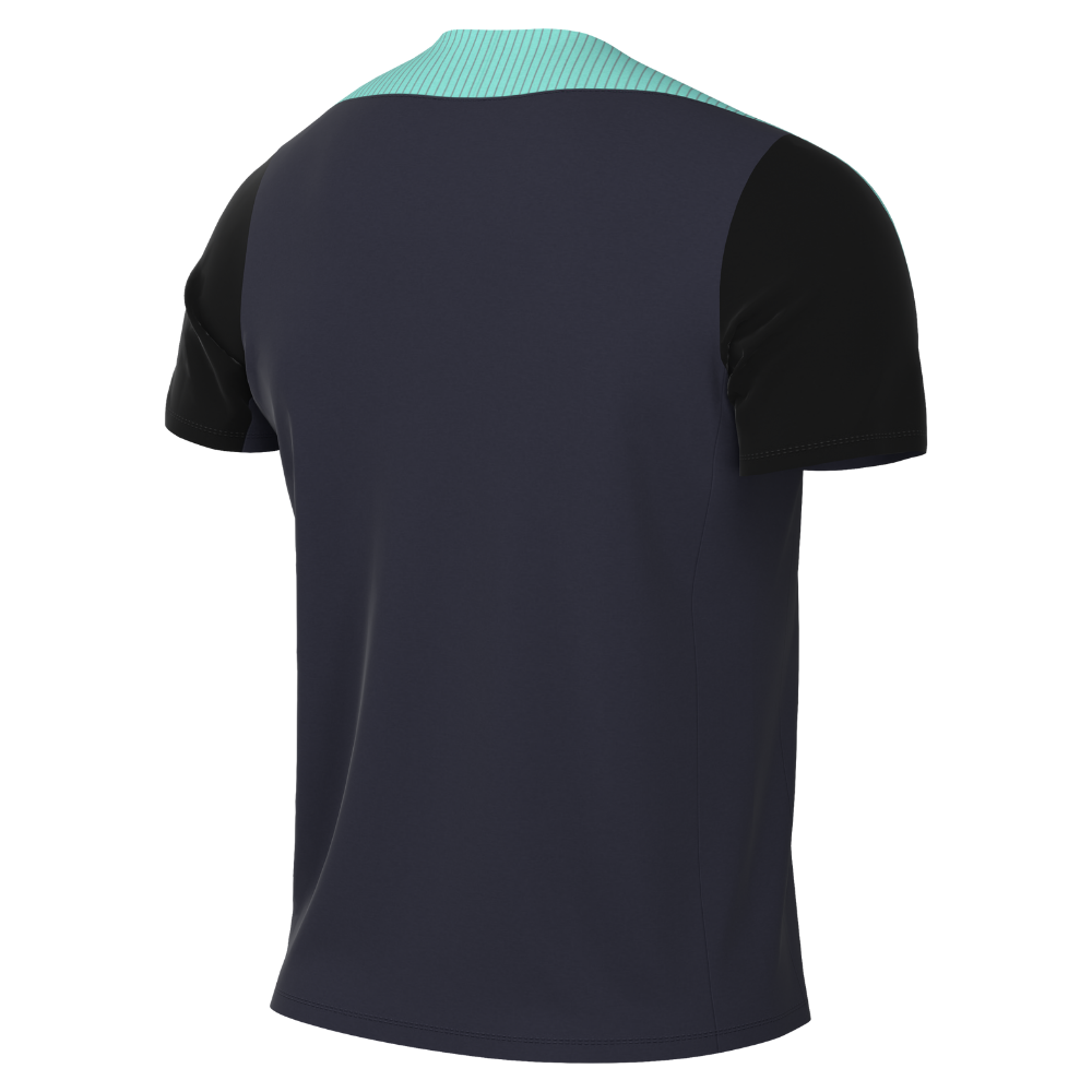 back of Nike Dri-FIT Strike 24 Short Sleeve Shirt in obsidian