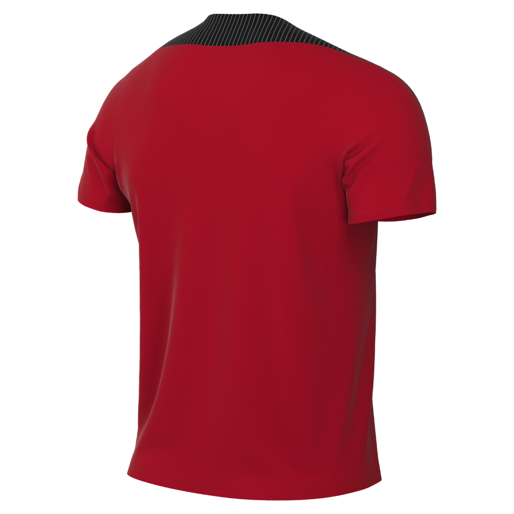 back of Nike Dri-FIT Strike 24 Short Sleeve Shirt in university red
