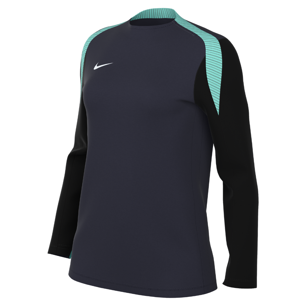 Nike Dri-FIT Strike 24 Knitted Crew Top Women's in obsidian