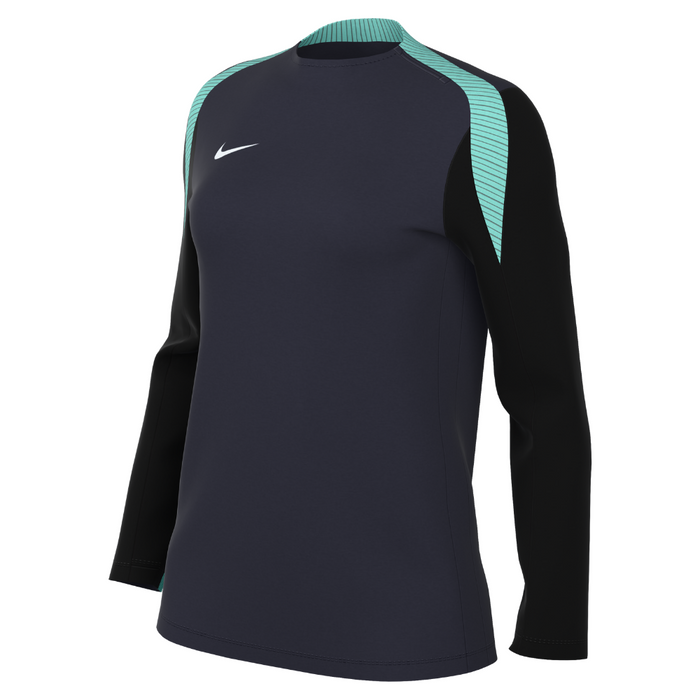 Nike Dri-FIT Strike 24 Knitted Crew Top Women's in obsidian