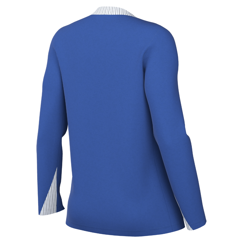 back of Nike Dri-FIT Strike 24 Knitted Crew Top Women's in royal blue